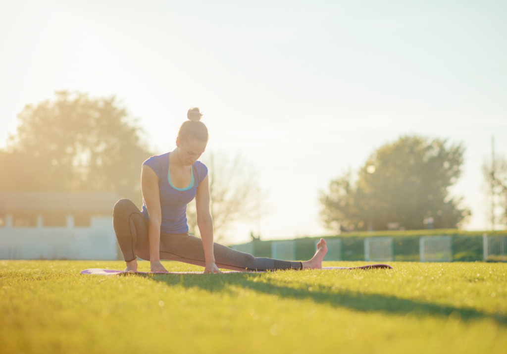 skandasana adductor stretch